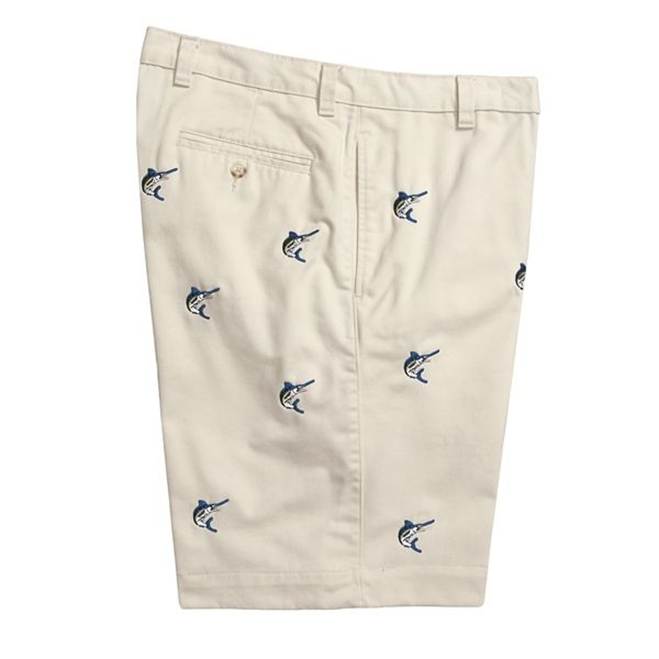 Berle Embroidered Khakis Walk Shorts from Dann Mens Clothing